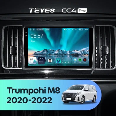 Штатная магнитола Teyes CC4 Pro 8/128 GAC Trumpchi M8 (2020-2022)