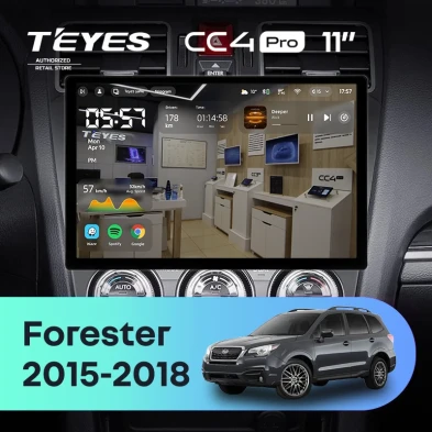 Штатная магнитола Teyes CC4 Pro 8/128 Subaru Forester SJ (2015-2018) (11")