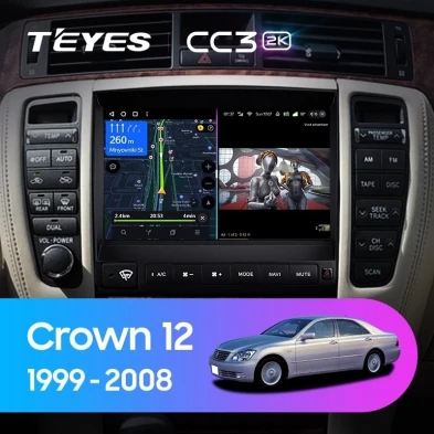 Штатная магнитола Teyes CC3 2K 4/32 Toyota Crown 12 S180 (1999-2008)