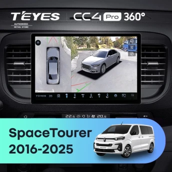 Штатная магнитола Teyes CC4 Pro 360 12/256 Citroen SpaceTourer (2016-2026) (11")