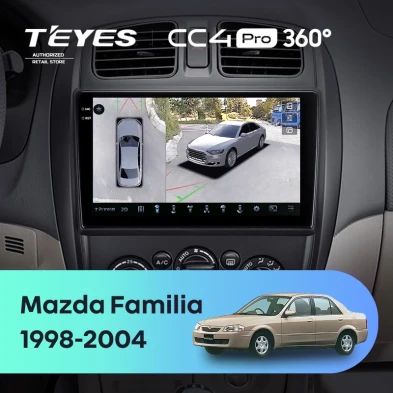 Штатная магнитола Teyes CC4 Pro 360 12/256 Mazda Familia (BJ) (1998-2004)