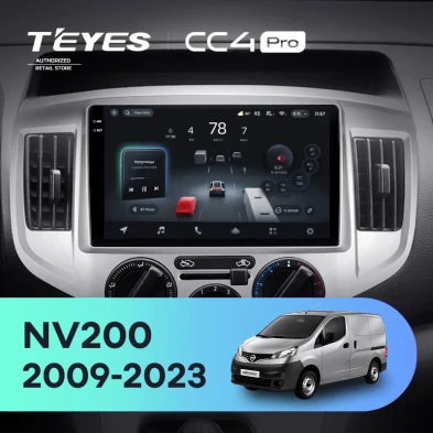 Штатная магнитола Teyes CC4 Pro 12/256 Nissan NV200 M20 (2009-2023) F1