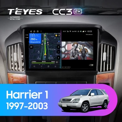 Штатная магнитола Teyes CC3 2K 360 6/128 Toyota Harrier 1 (XU10) (1997-2003) F2