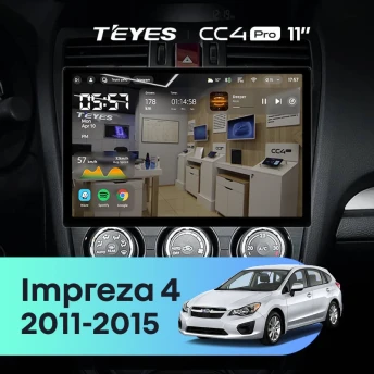 Штатная магнитола Teyes CC4 Pro 8/128 Subaru Impreza 4 (2011-2015) Тип-B (11")