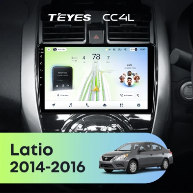 Штатная магнитола Teyes CC4L 6/64 Nissan Latio N17 (2014-2016) Правый руль