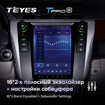 Штатная магнитола Tesla style Teyes TPRO 2 4/32 Toyota Camry 7 XV50 55 (2011-2017)