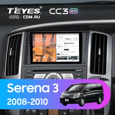 Штатная магнитола Teyes CC3 2K 360 6/128 Nissan Serena 3 C25 (2008-2010)