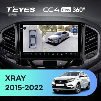 Штатная магнитола Teyes CC4 Pro 360 8/128 Lada Xray (2015-2022)