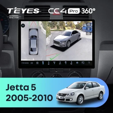 Штатная магнитола Teyes CC4 Pro 360 12/256 Volkswagen Jetta 5 (2005-2010) F2 (13")