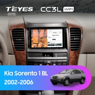 Штатная магнитола Teyes CC3L WiFi 2/32 Kia Sorento 1 BL (2002-2006)