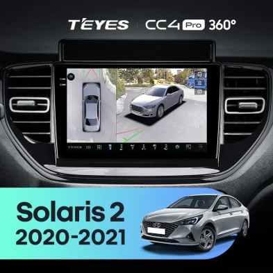 Штатная магнитола Teyes CC4 Pro 360 12/256 Hyundai Solaris 2 (2020-2021)